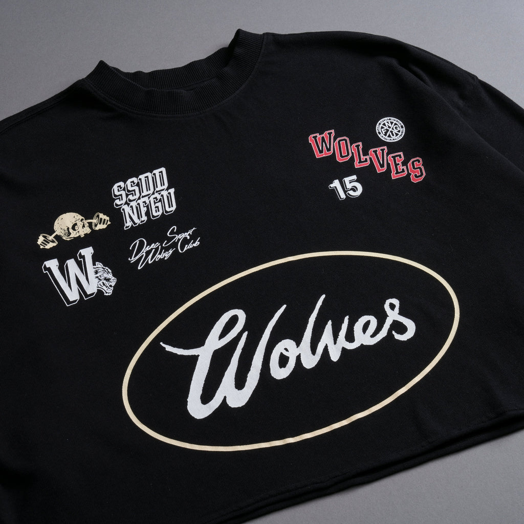 Live Fast V2 "Premium" Oversized (Cropped) Tee in Black — imagem 8