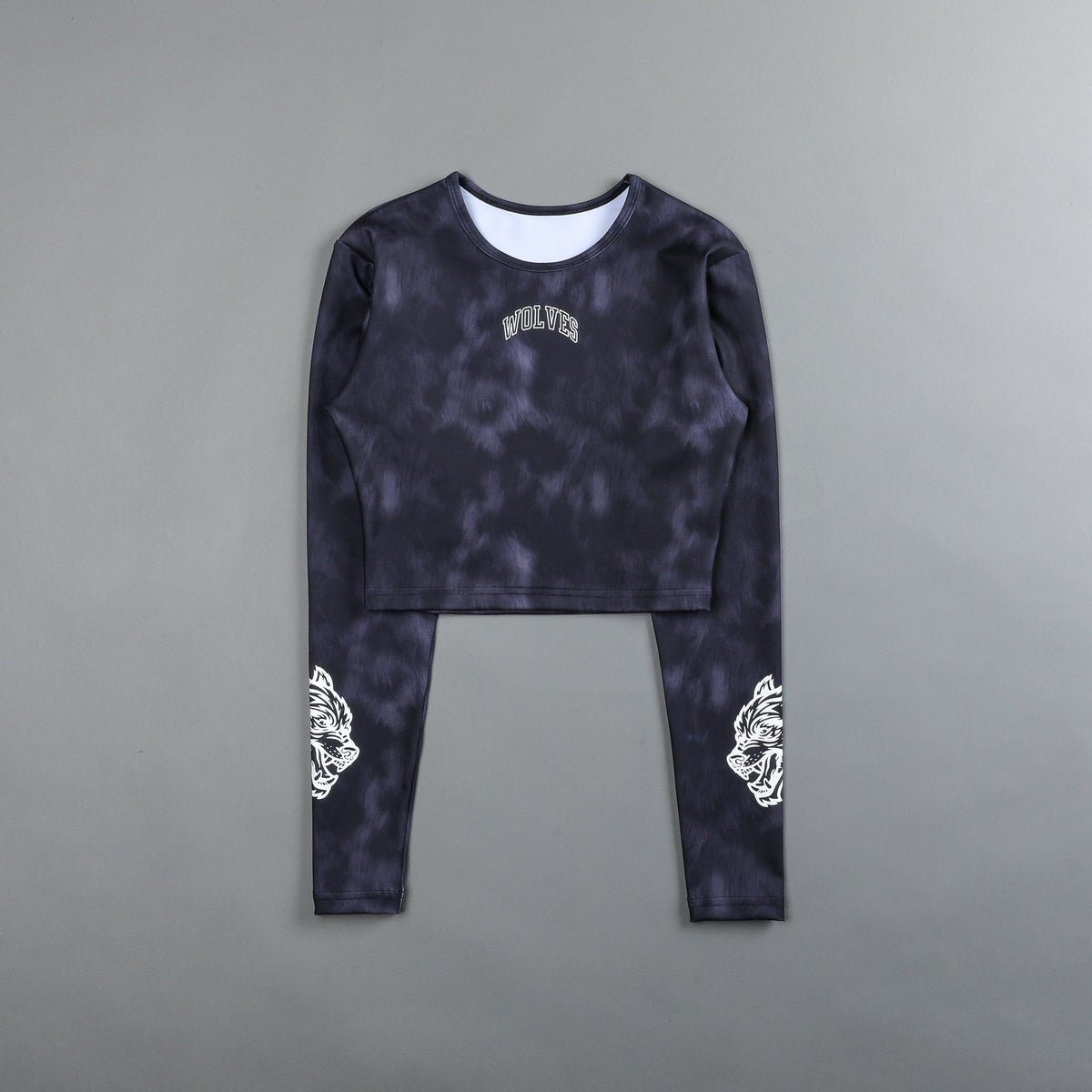 Wolf Spirit L/S "Energy" Top in Midnight Wolf Fur - imagem 1