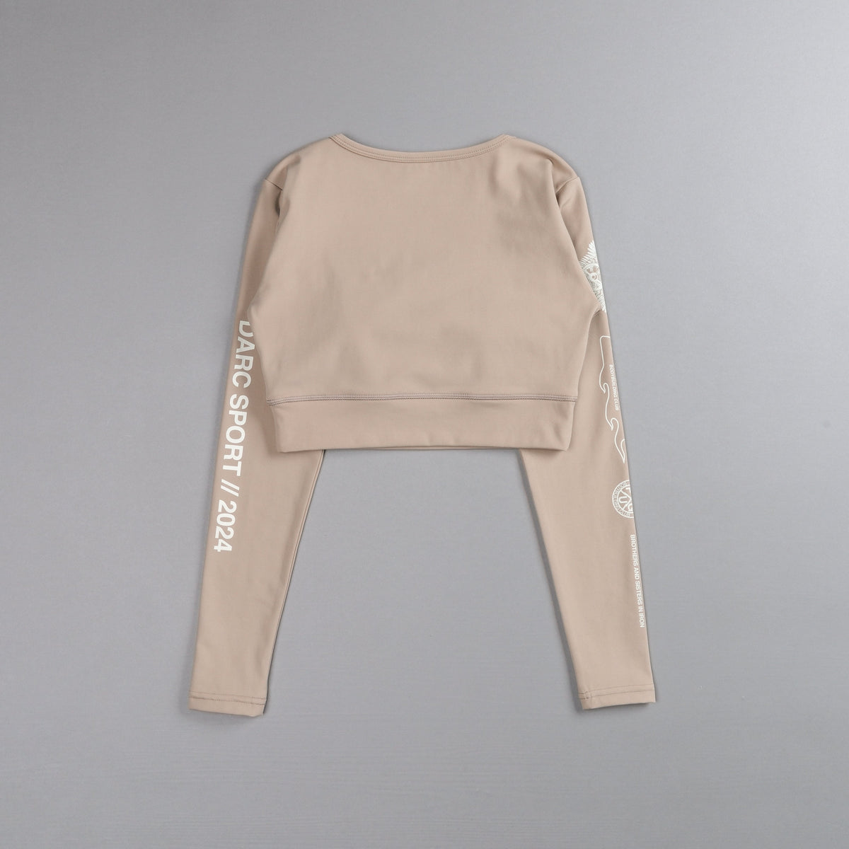 Marked L/S Jade "Energy" Top in Taupe - imagem 8