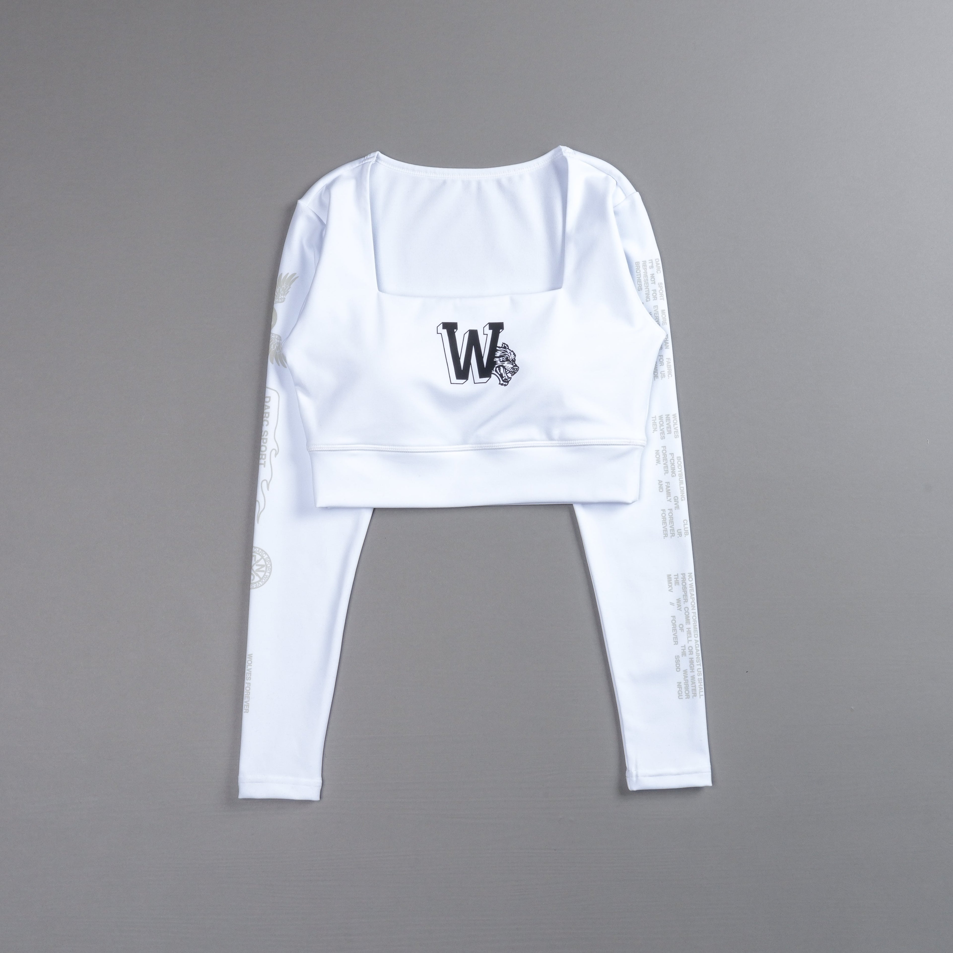Marked L/S Jade "Energy" Top in White — imagem 4