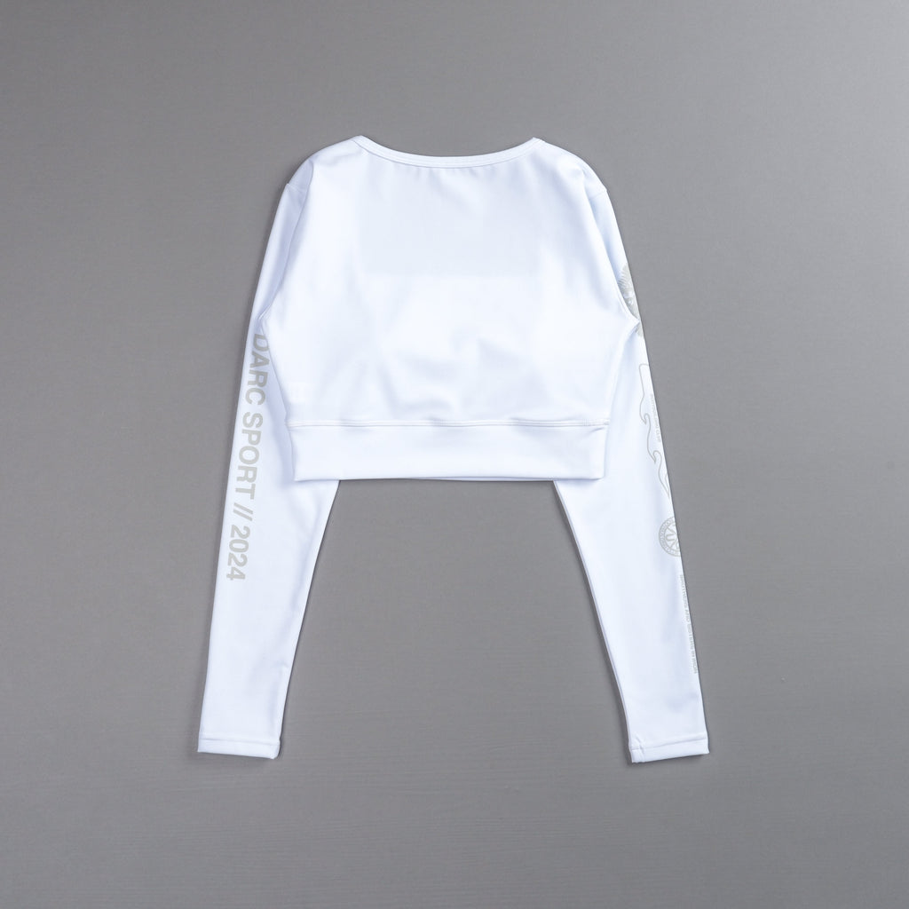 Marked L/S Jade "Energy" Top in White — imagem 5