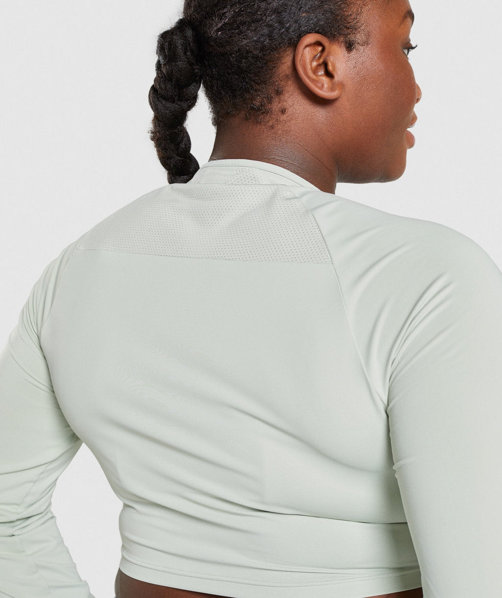 Training Long Sleeve Crop Top - Light Green — imagem 5