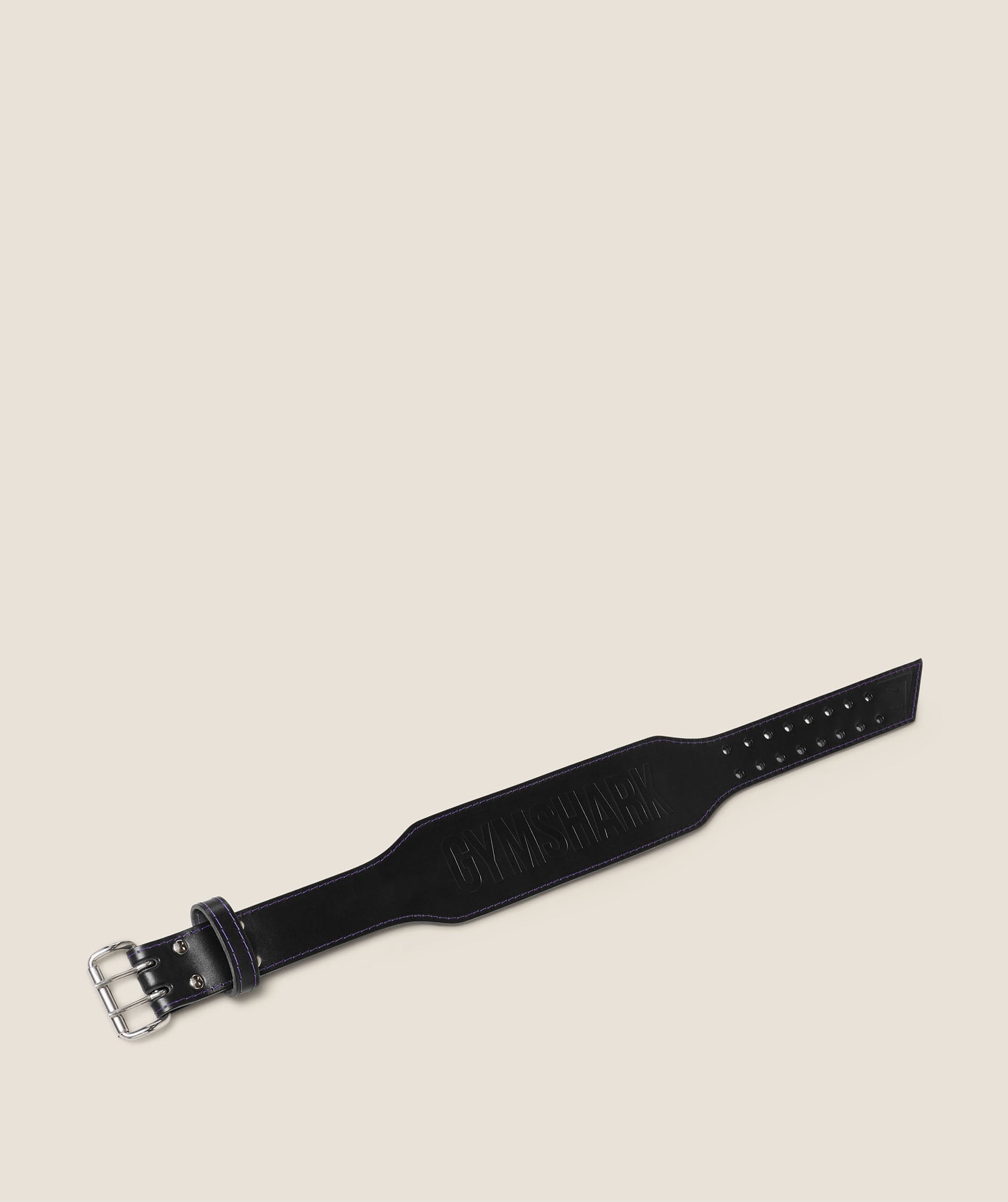 Tapered Double Prong Lifting Belt - Black/Amethist — imagem 3