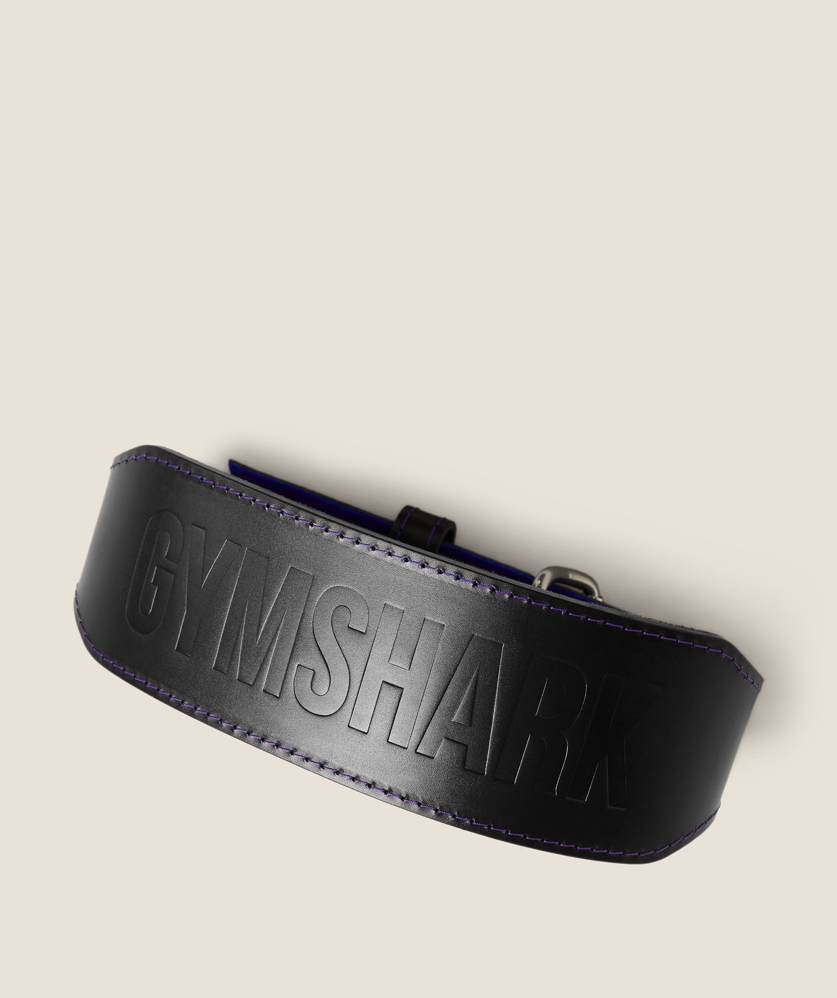 Tapered Double Prong Lifting Belt - Black/Amethist — imagem 2