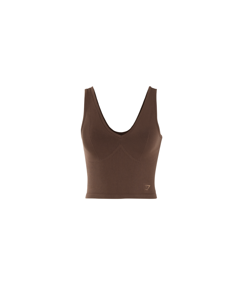 Rest Day Seamless Midi Tank - Oak Brown — imagem 4