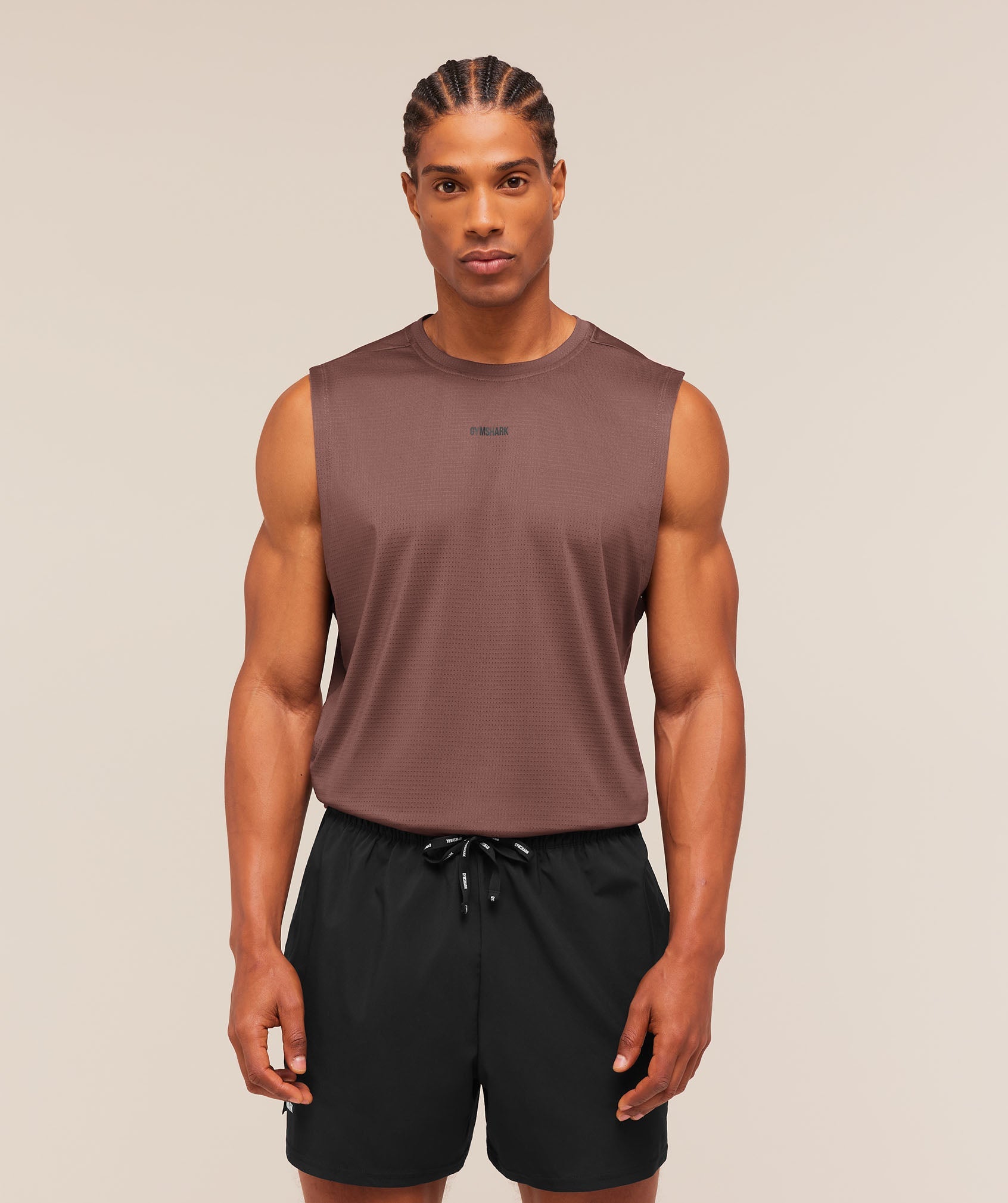 Train Cut Off Tank - Espresso Brown — imagem 1