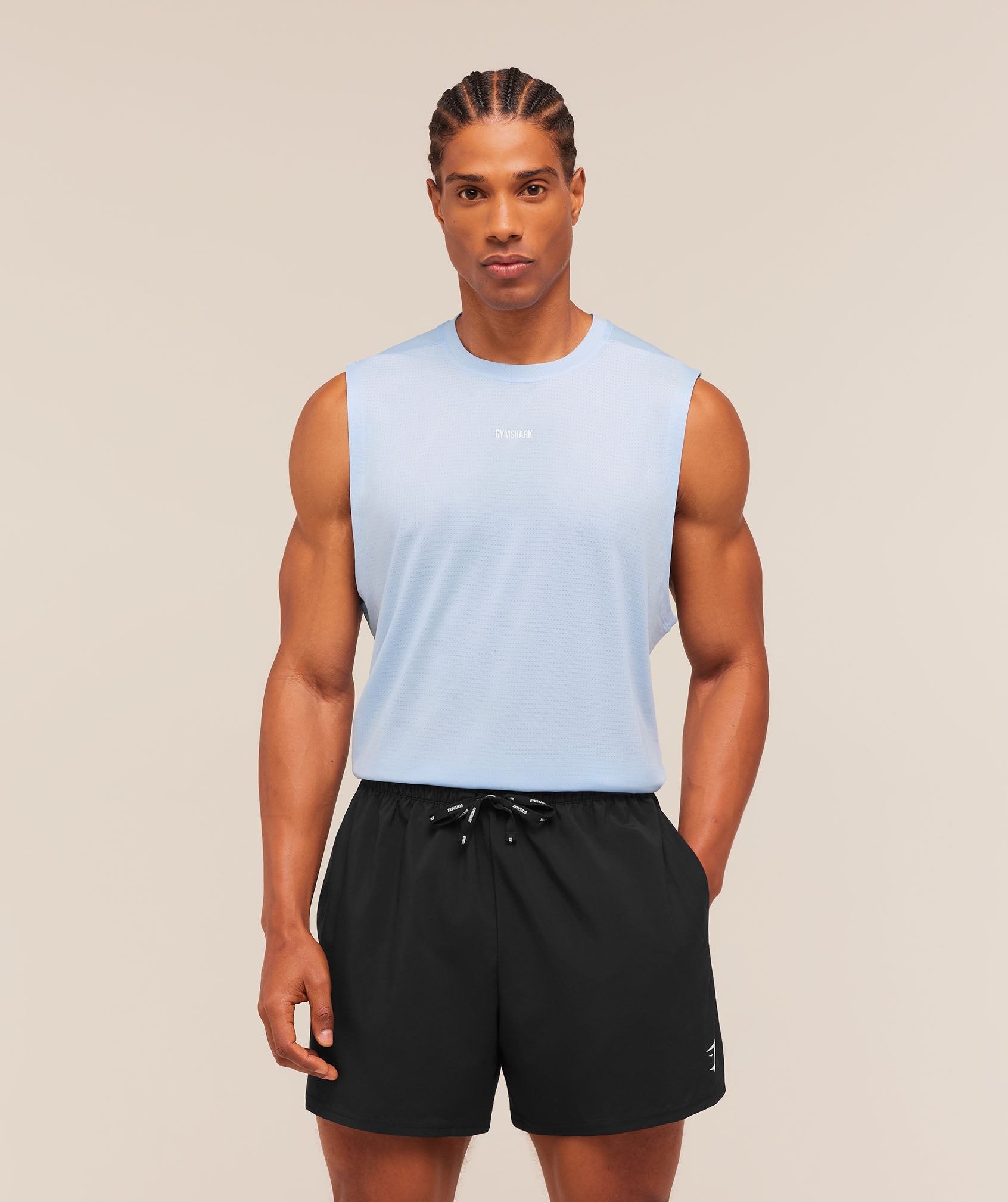 Train Cut Off Tank - Tranquil Blue — imagem 1