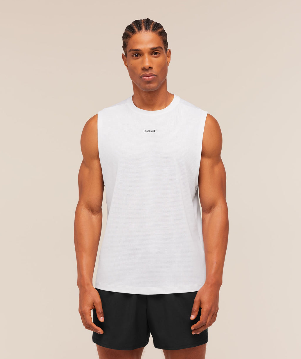Train Cut Off Tank - White — imagem 3
