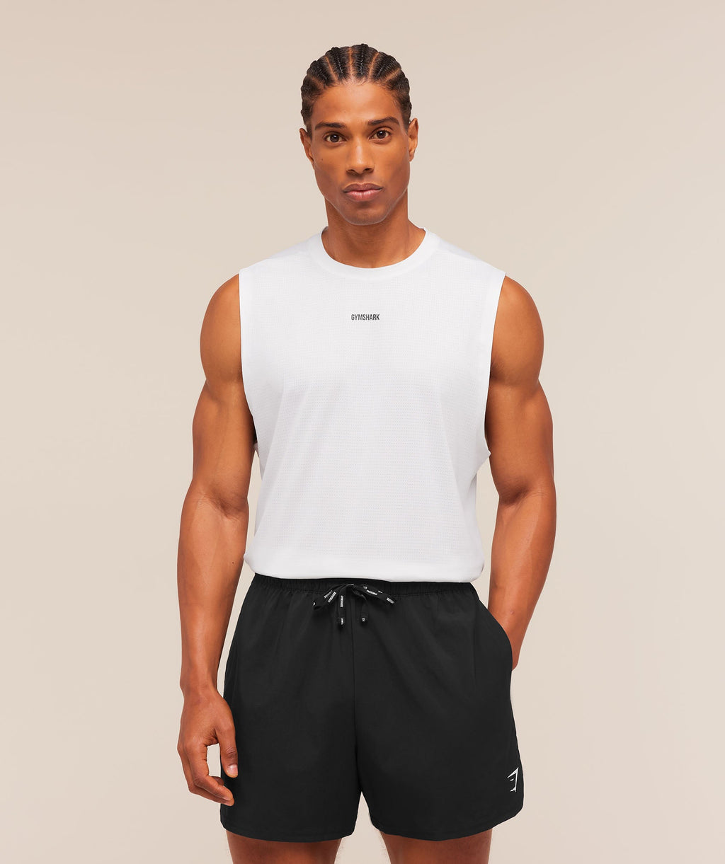 Train Cut Off Tank - White — imagem 1