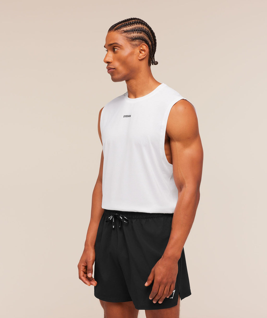 Train Cut Off Tank - White — imagem 4