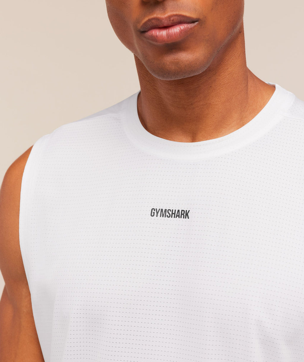 Train Cut Off Tank - White — imagem 5