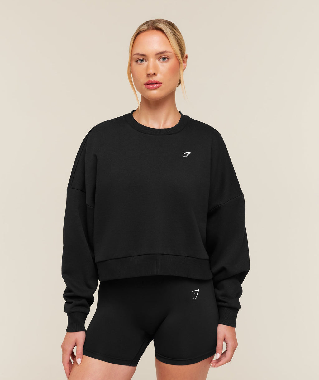 Training Oversized Boxy Sweatshirt - Black — imagem 1