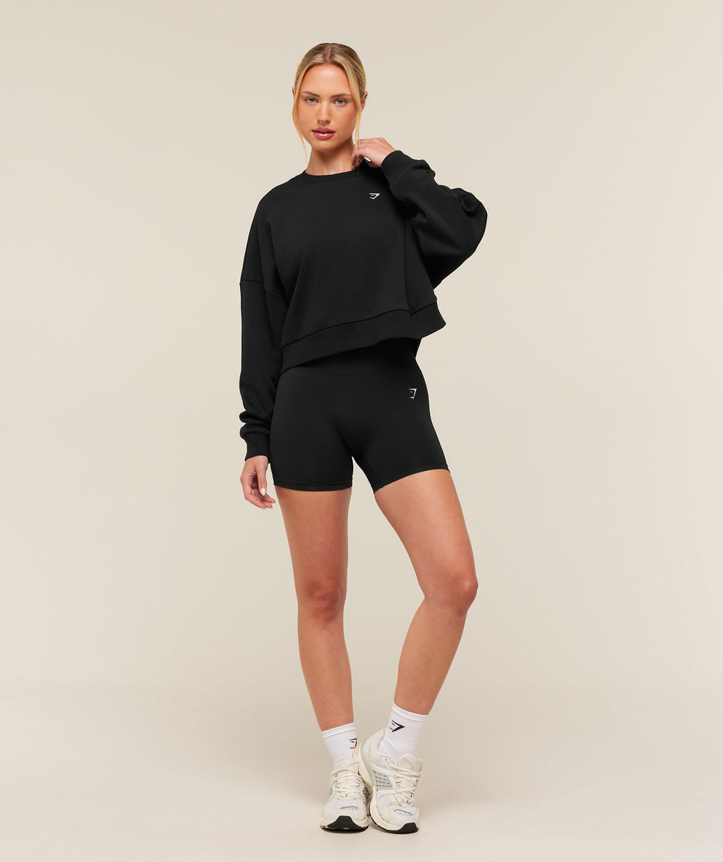Training Oversized Boxy Sweatshirt - Black — imagem 5