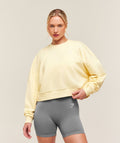 Training Oversized Boxy Sweatshirt - Butter Yellow — imagem 1