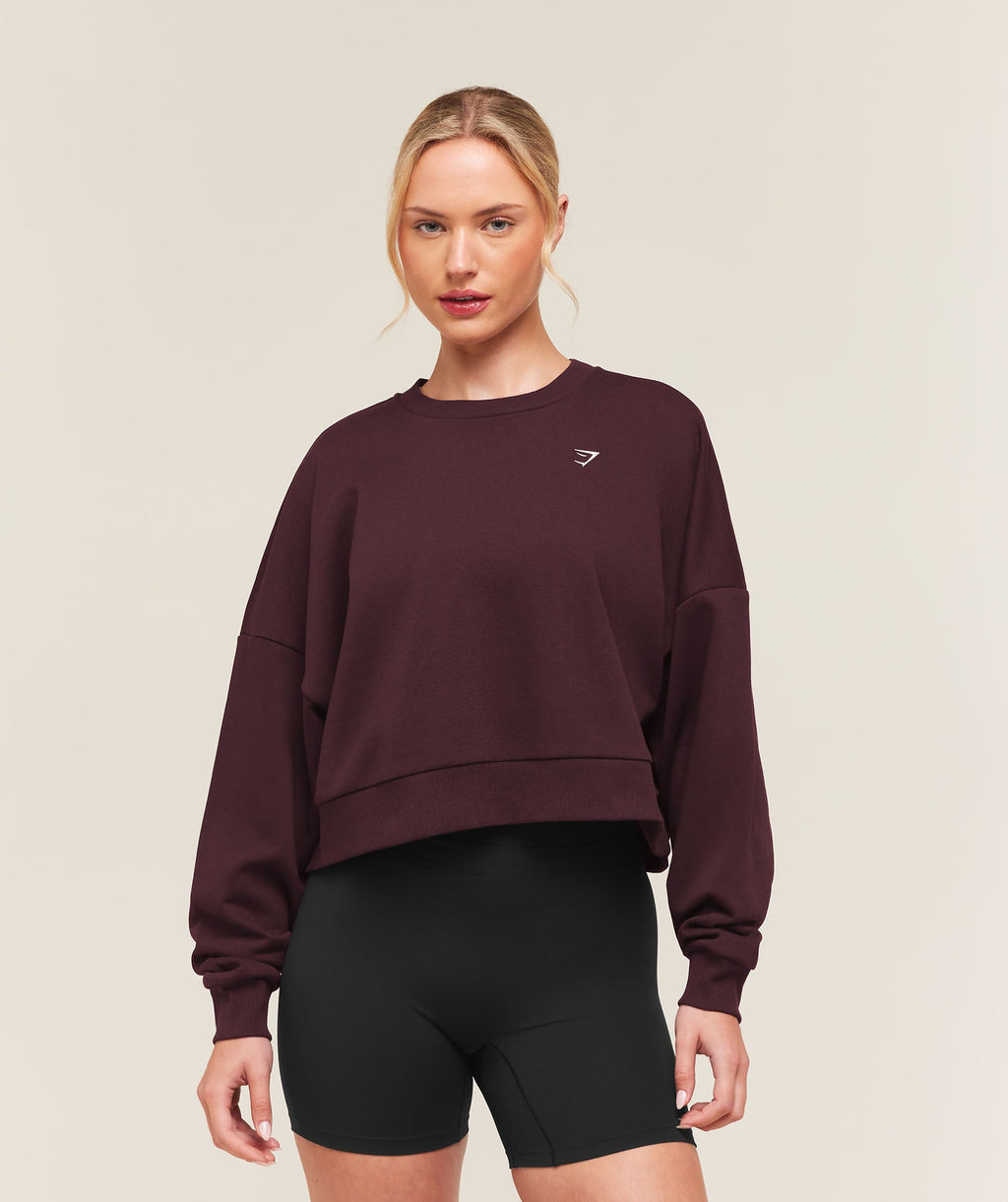 Training Oversized Boxy Sweatshirt - Cherry Purple — imagem 1