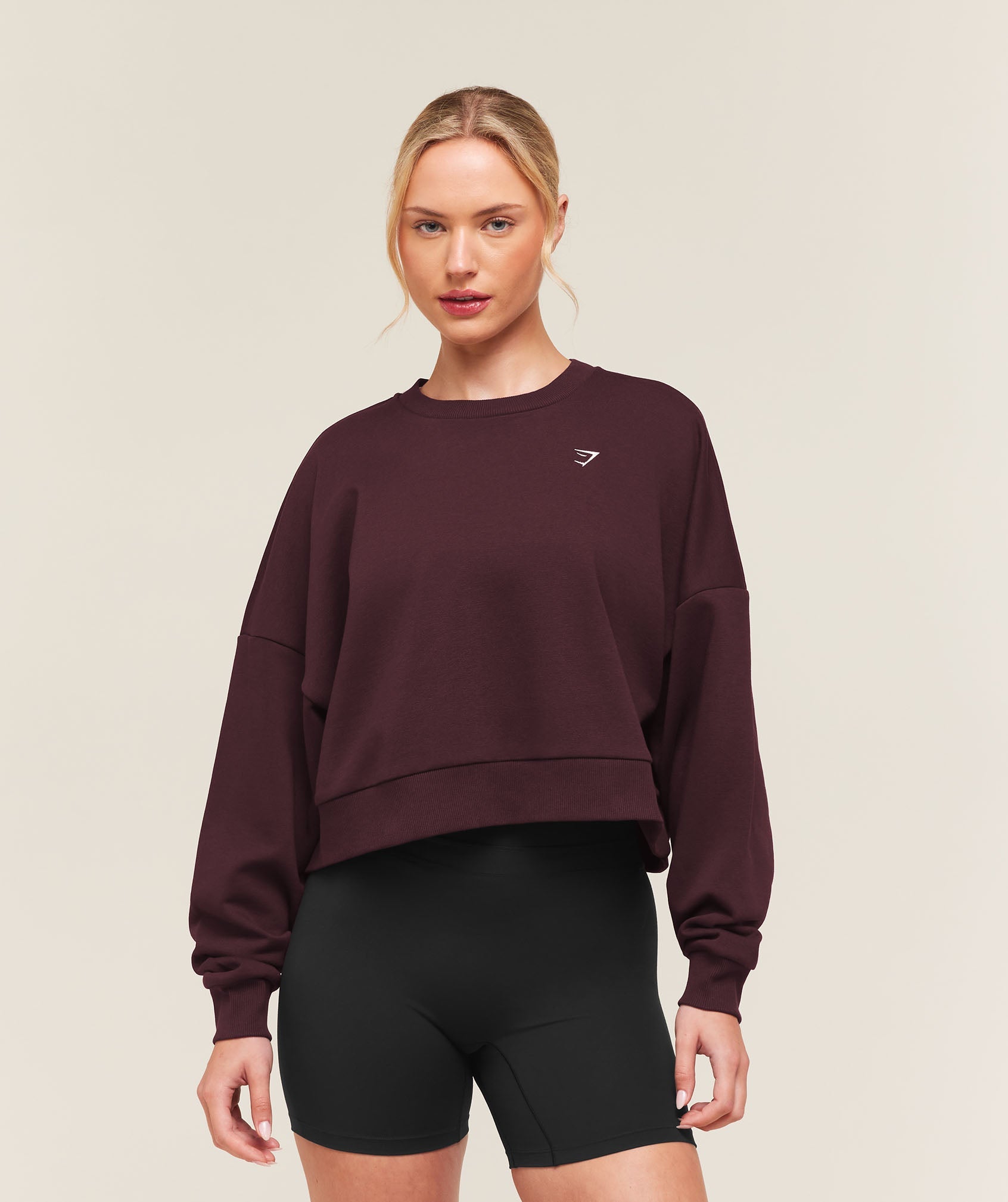 Training Oversized Boxy Sweatshirt - Cherry Purple — imagem 1