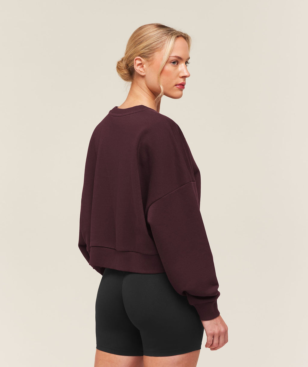 Training Oversized Boxy Sweatshirt - Cherry Purple — imagem 2