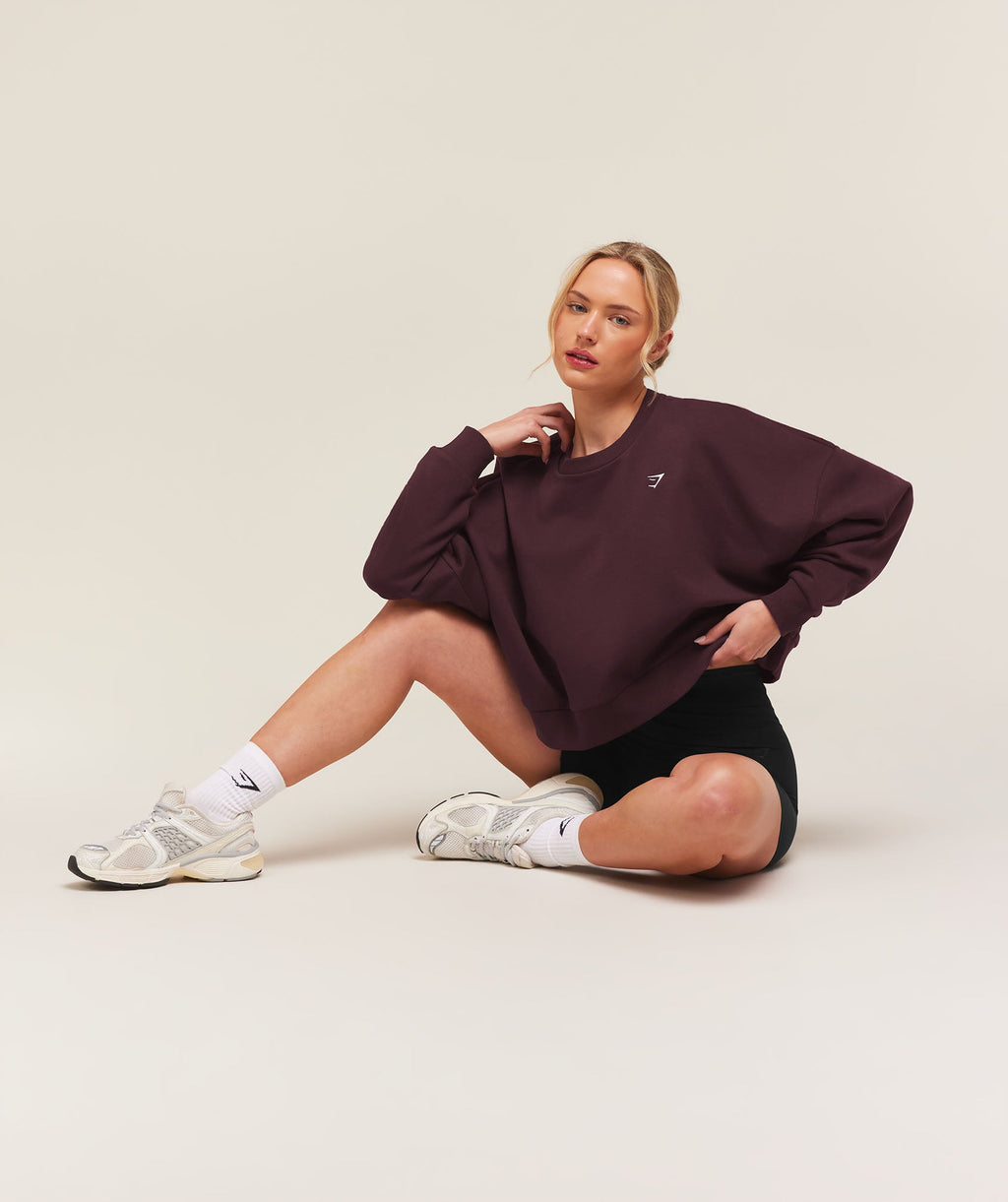 Training Oversized Boxy Sweatshirt - Cherry Purple — imagem 5