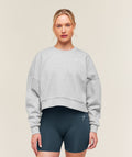 Training Oversized Boxy Sweatshirt - Light Grey Core Marl — imagem 1