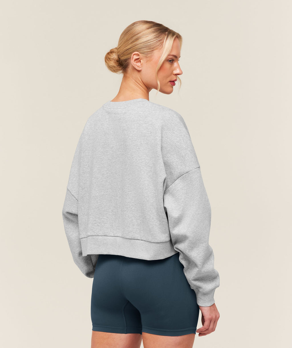 Training Oversized Boxy Sweatshirt - Light Grey Core Marl — imagem 2