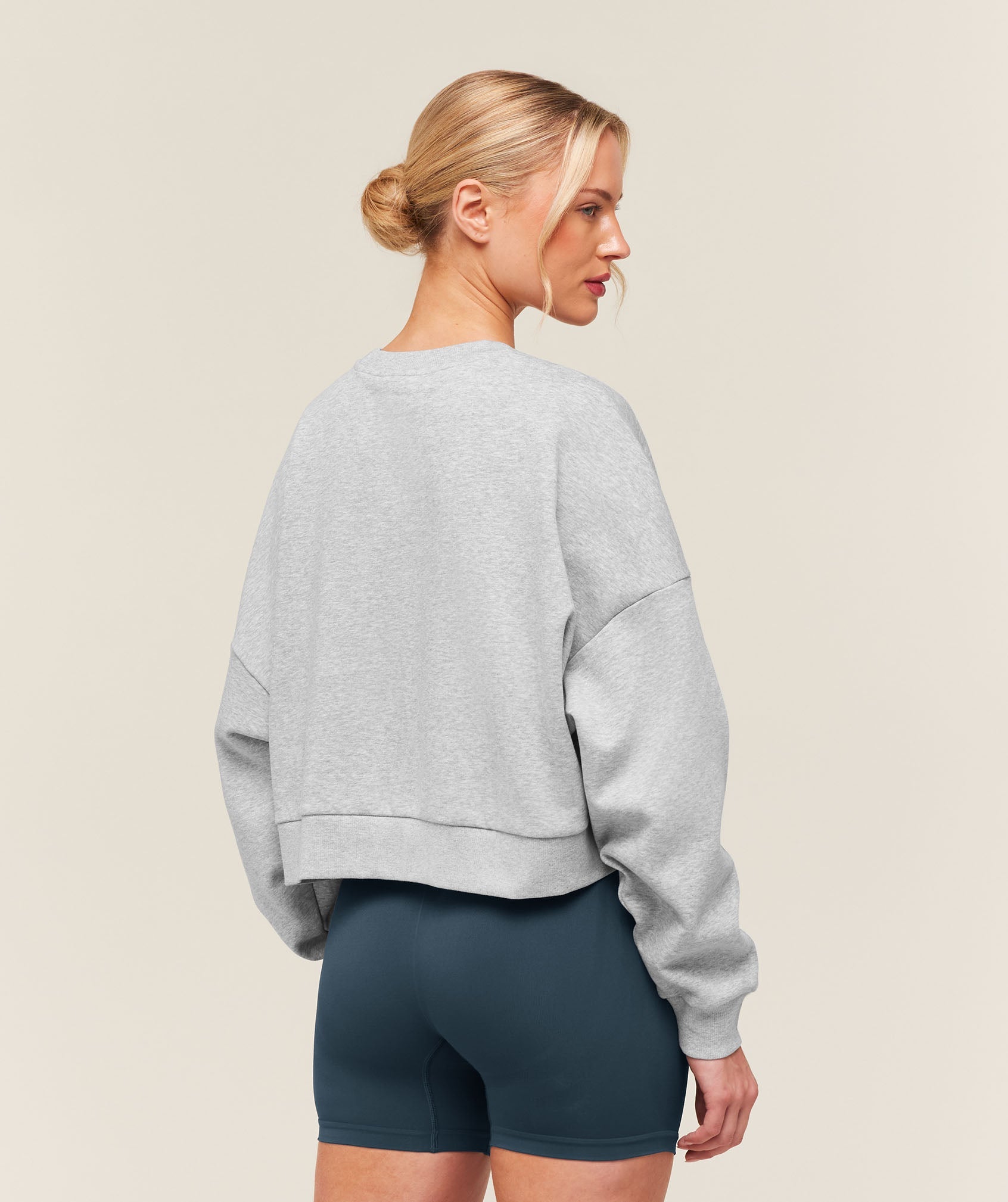 Training Oversized Boxy Sweatshirt - Light Grey Core Marl — imagem 2