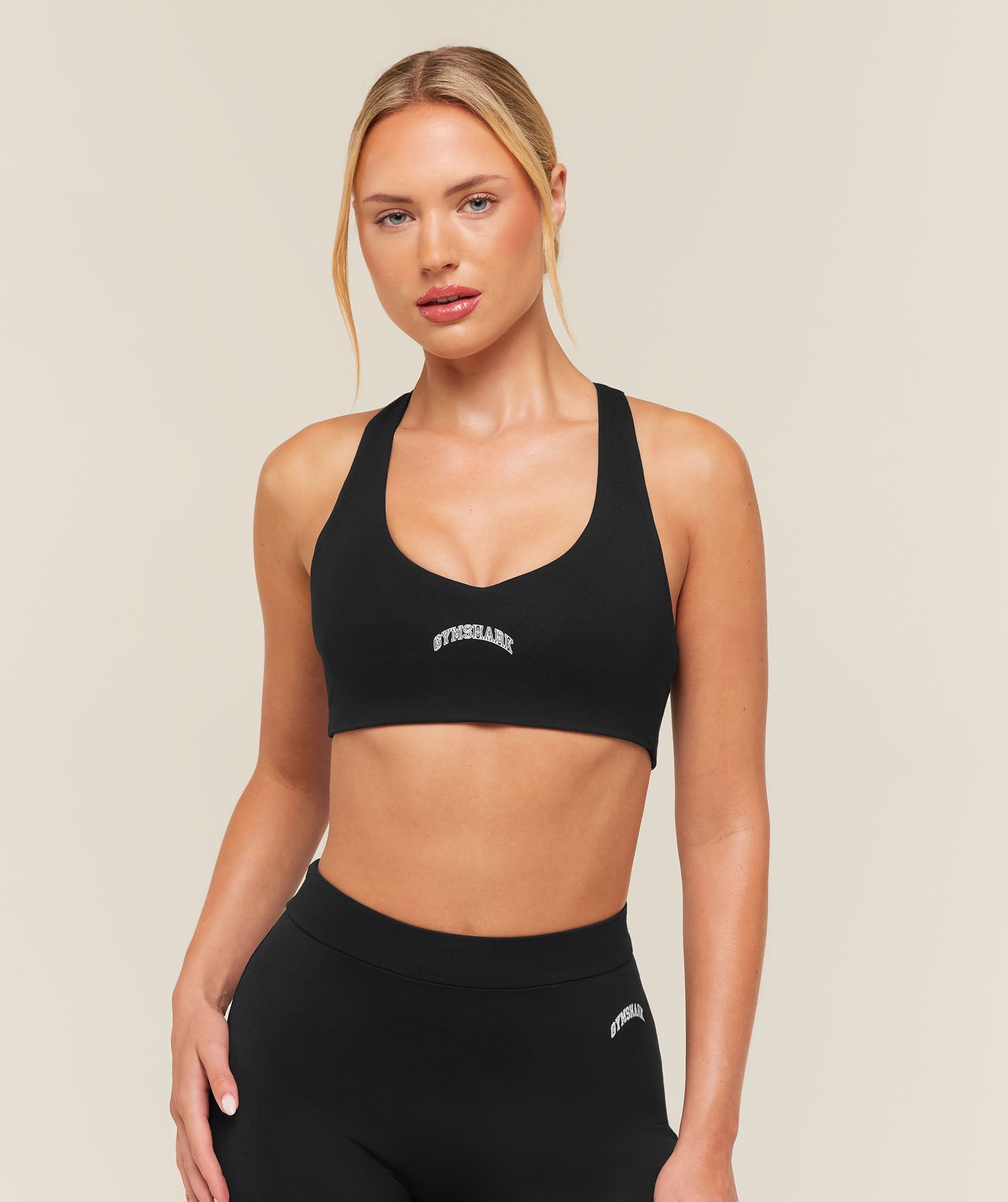 Training Campus Cotton Sports Bra - Black — imagem 1