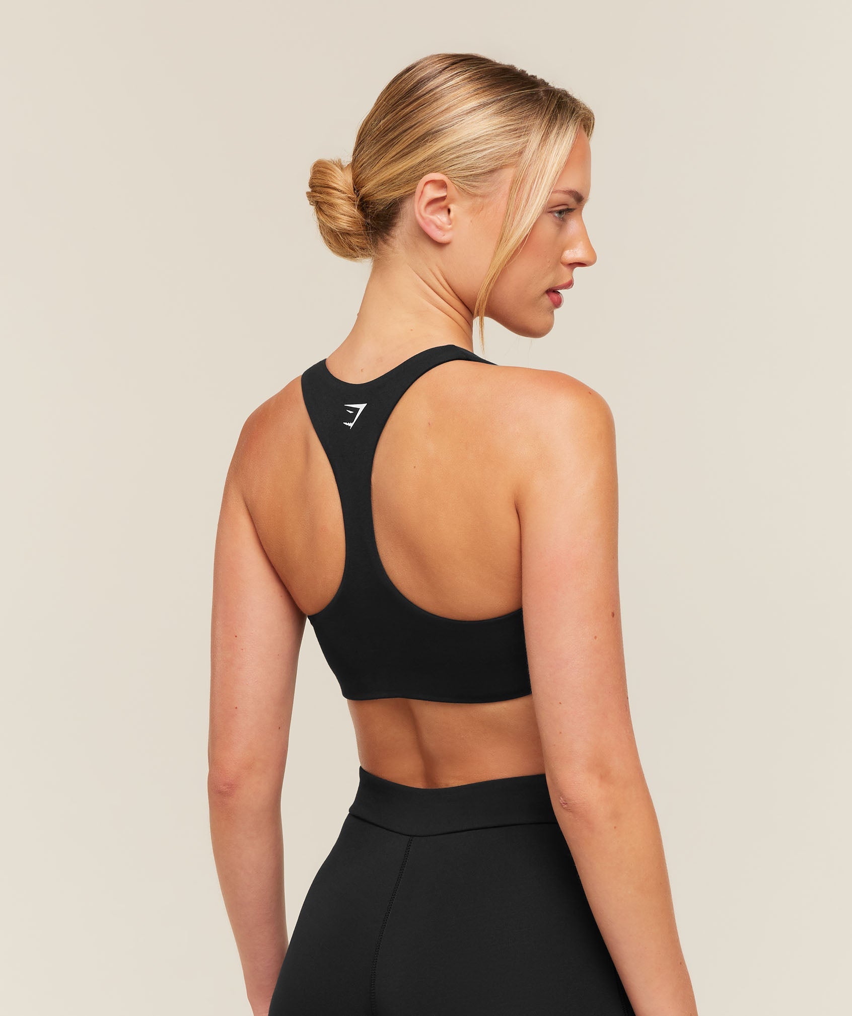 Training Campus Cotton Sports Bra - Black — imagem 3