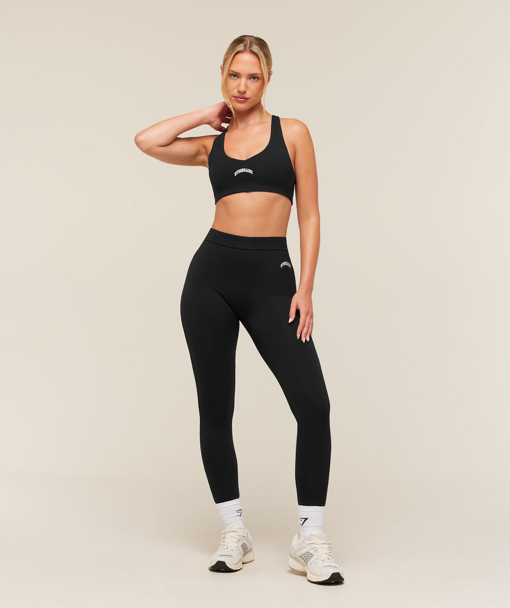 Training Campus Cotton Sports Bra - Black — imagem 6