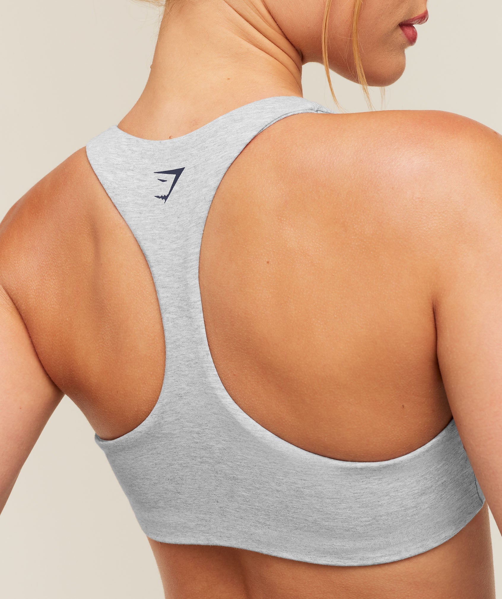 Training Campus Cotton Sports Bra - Light Grey Core Marl — imagem 4