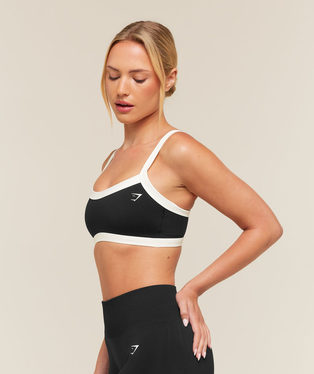 Training Campus Sports Bra - Black/Soft White — imagem 2