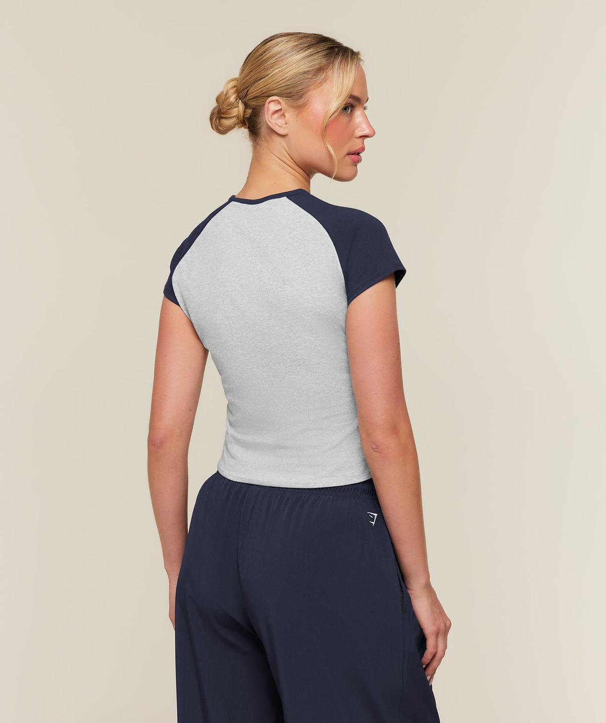 Training Campus T-Shirt - Light Grey Core Marl/Heavy Blue — imagem 2