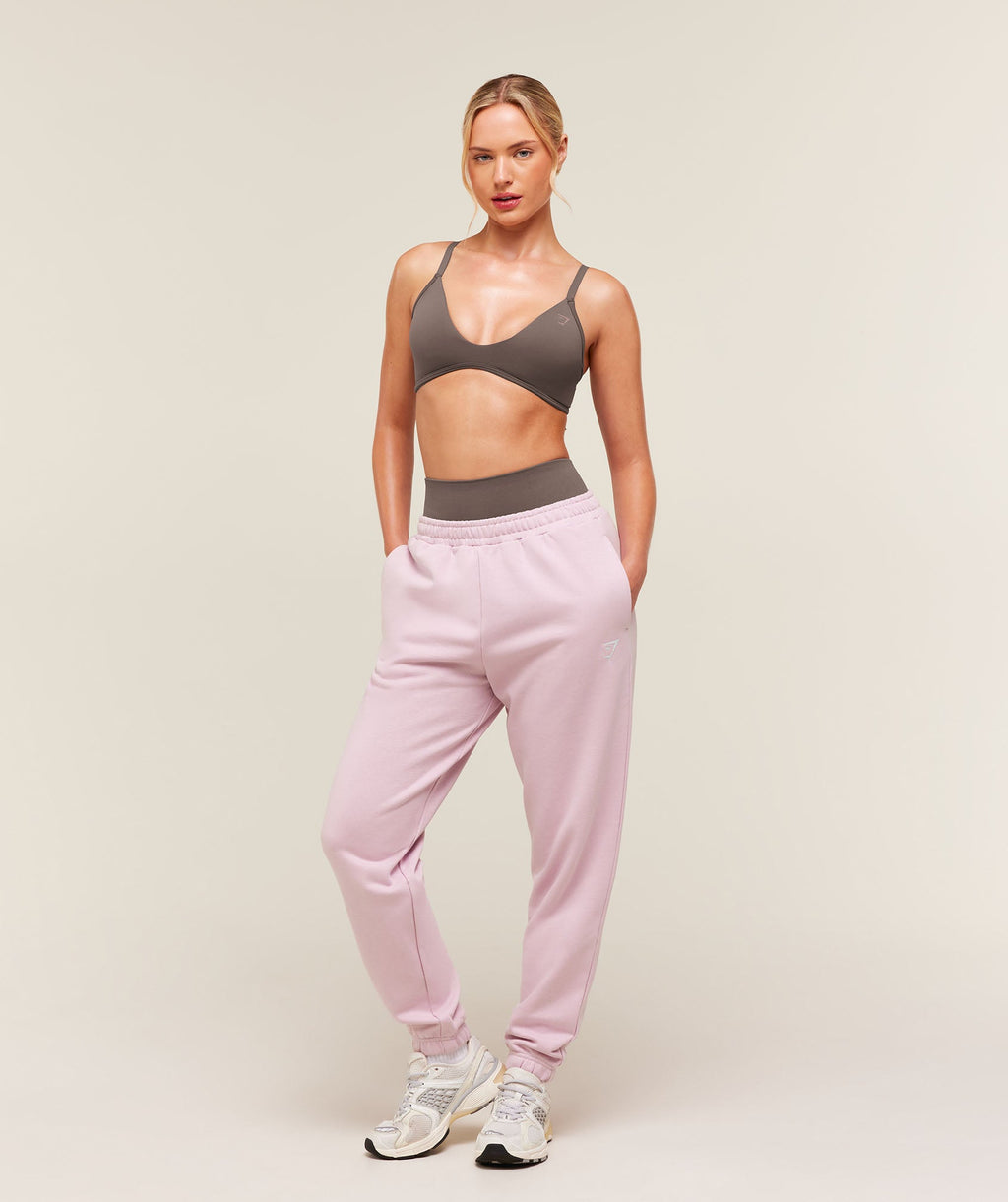 Training Regular Fleece Joggers - Haze Pink — imagem 4