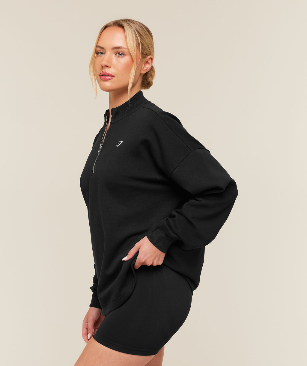 Training Oversized 1/4 Zip - Black — imagem 3