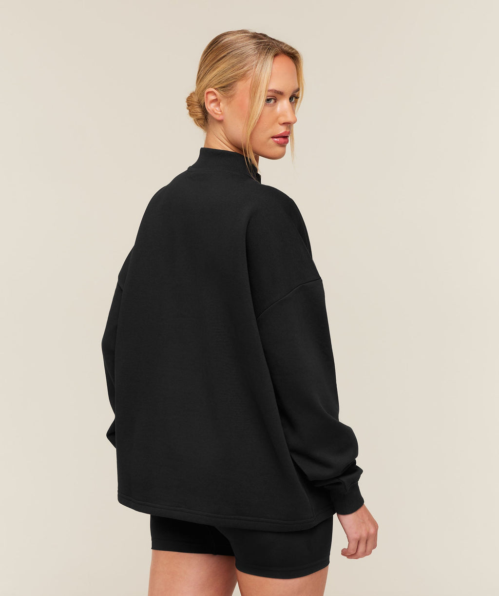 Training Oversized 1/4 Zip - Black — imagem 2