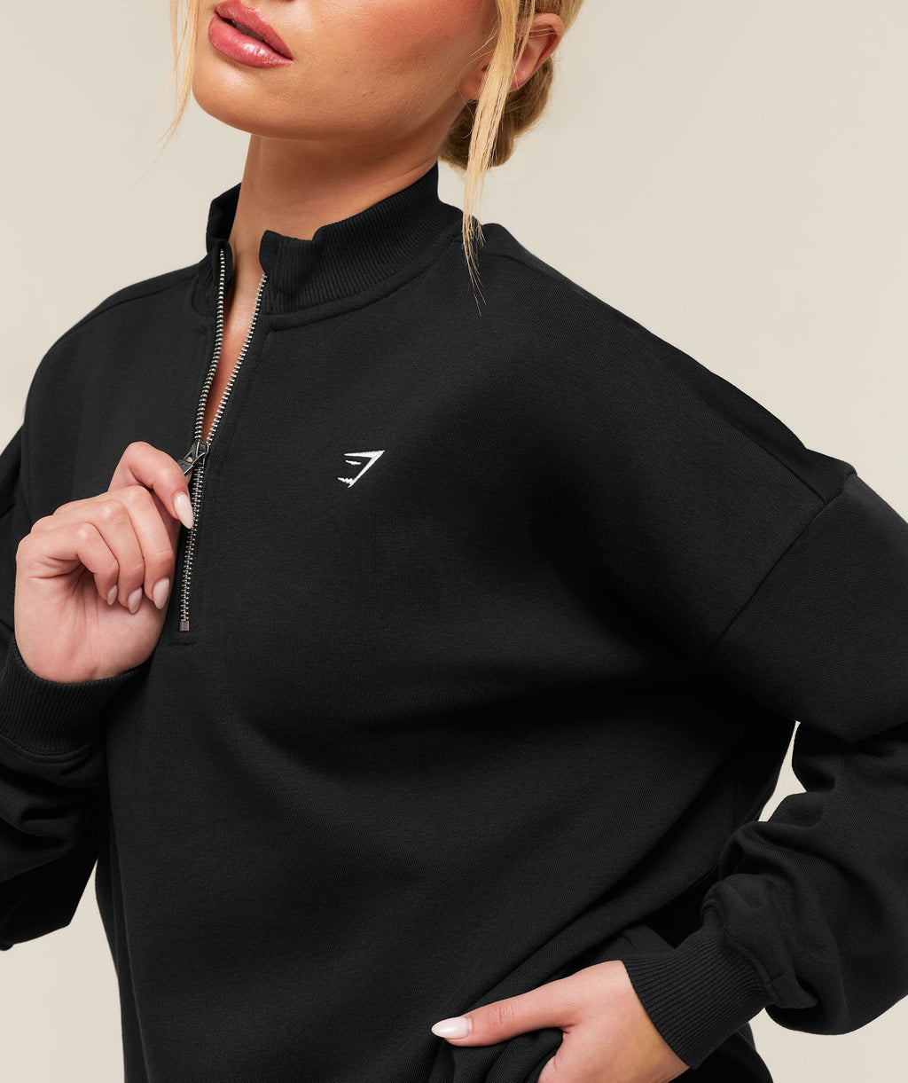 Training Oversized 1/4 Zip - Black — imagem 5