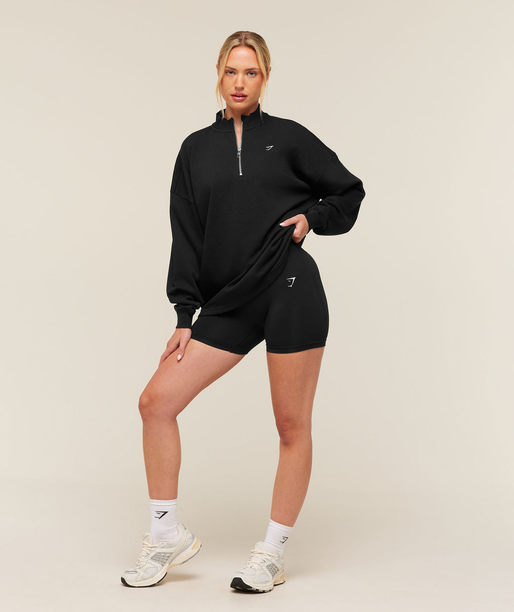 Training Oversized 1/4 Zip - Black — imagem 4