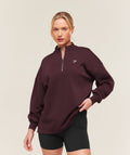 Training Oversized 1/4 Zip - Cherry Purple — imagem 1