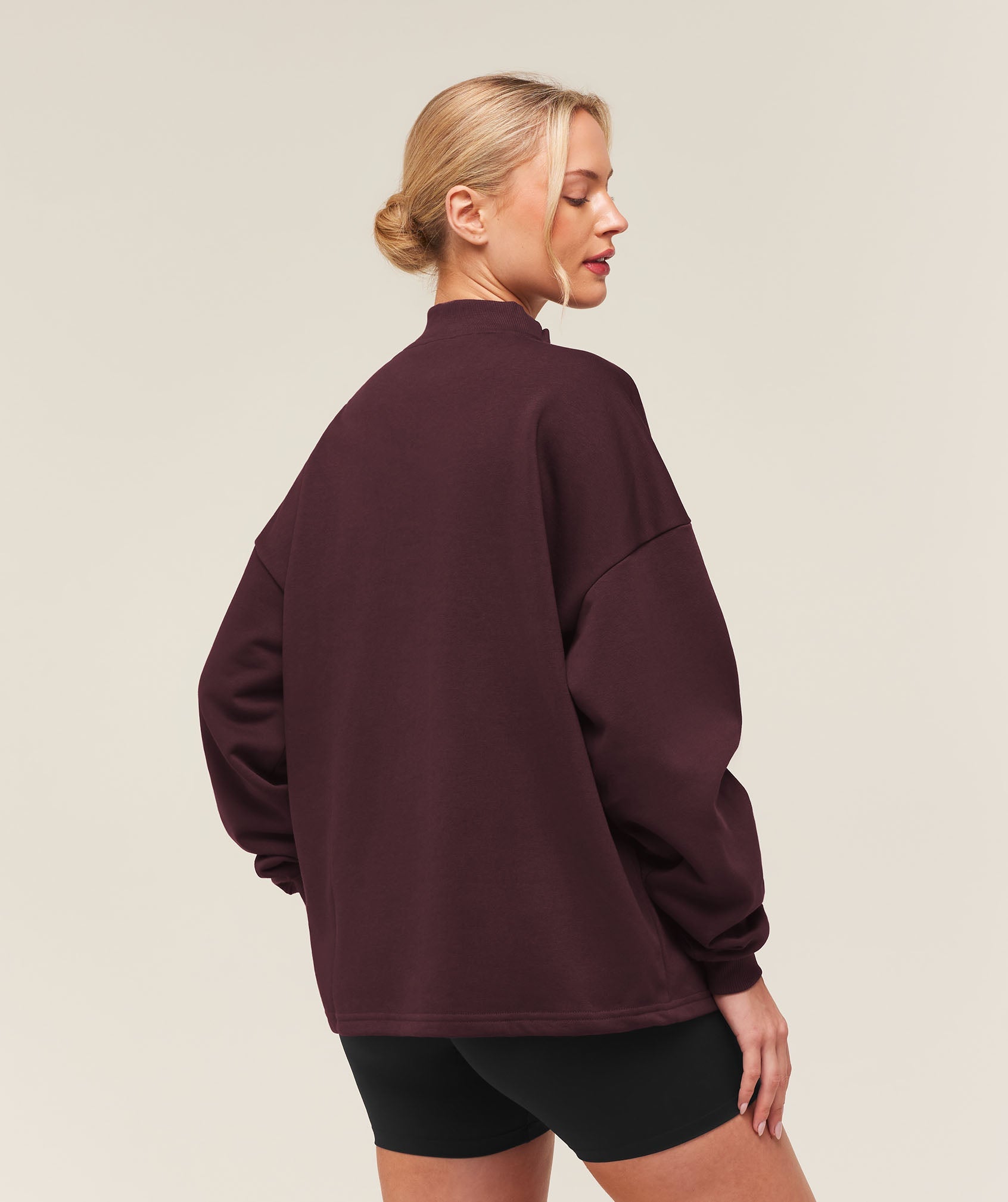 Training Oversized 1/4 Zip - Cherry Purple — imagem 2