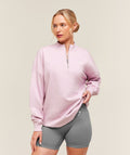 Training Oversized 1/4 Zip - Haze Pink — imagem 1
