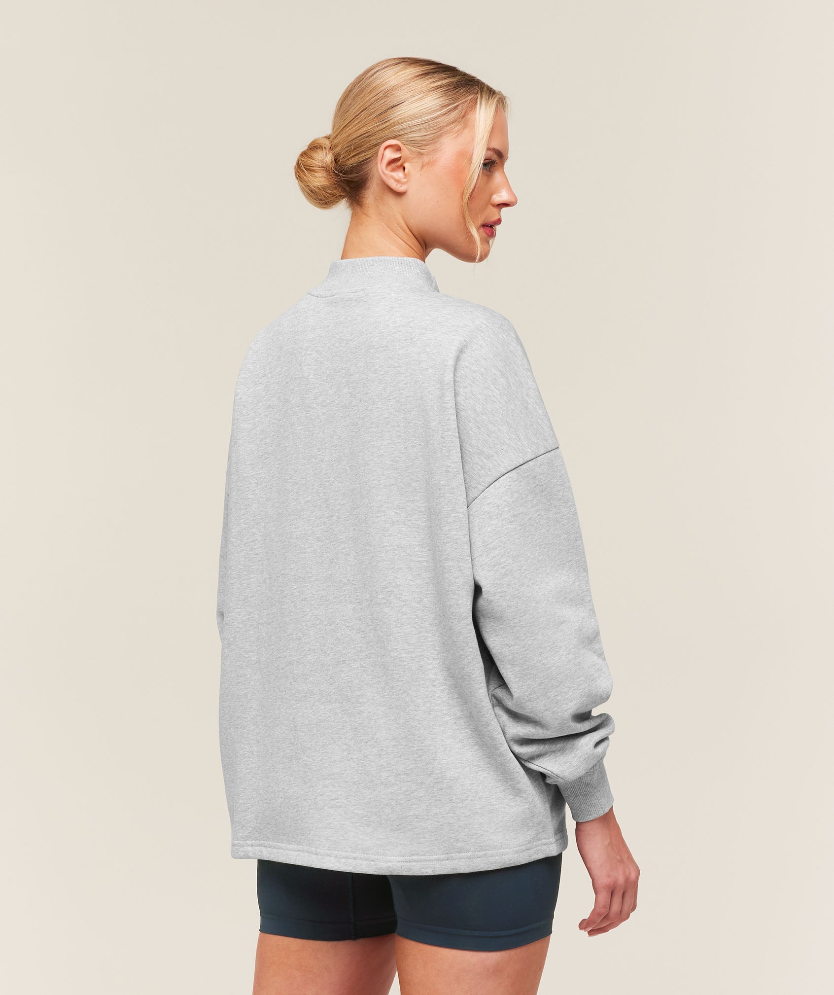 Training Oversized 1/4 Zip - Light Grey Core Marl — imagem 2