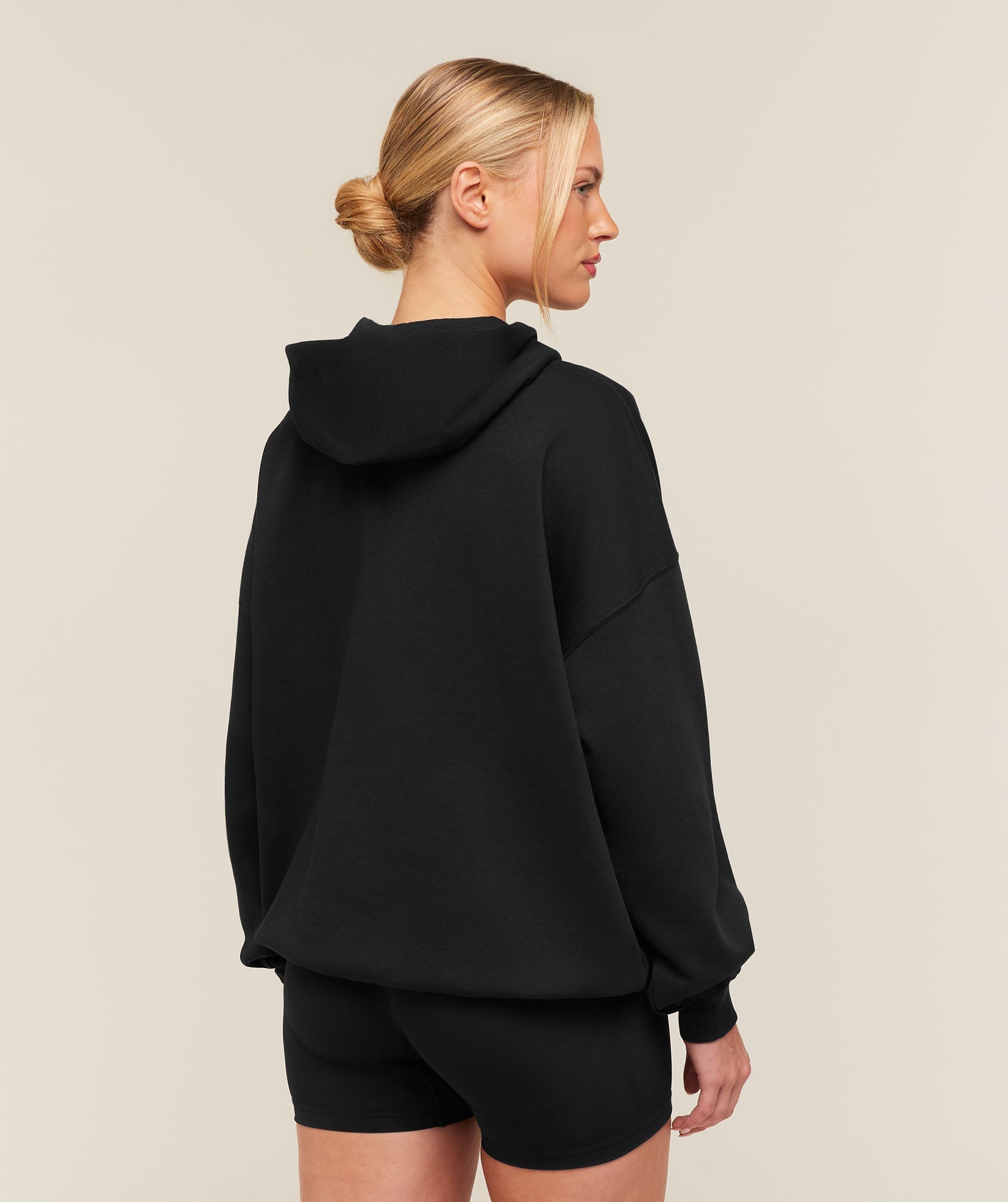 Training Oversized Fleece Hoodie - Black — imagem 3