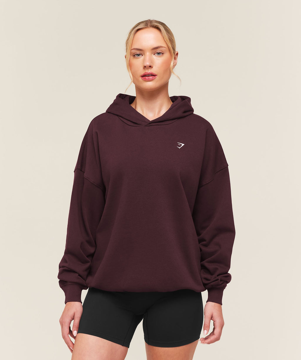 Training Oversized Fleece Hoodie - Cherry Purple — imagem 1