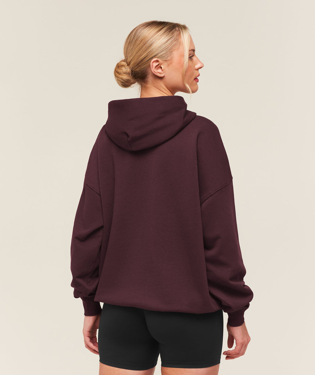 Training Oversized Fleece Hoodie - Cherry Purple — imagem 2