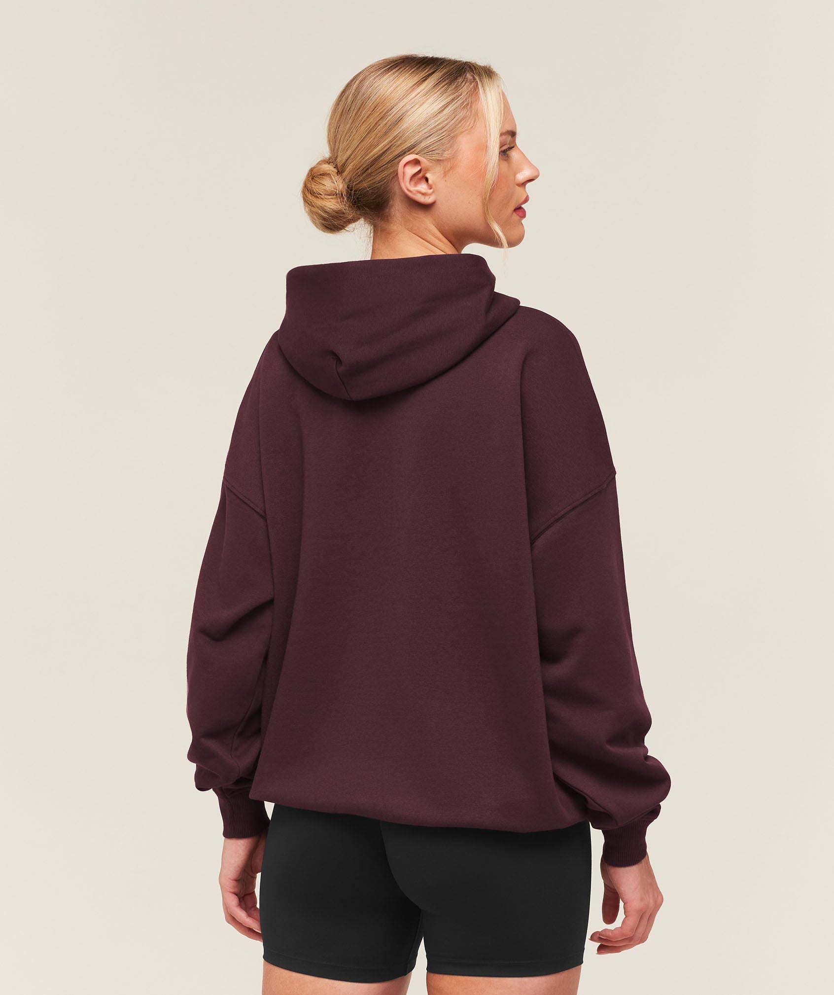 Training Oversized Fleece Hoodie - Cherry Purple — imagem 2