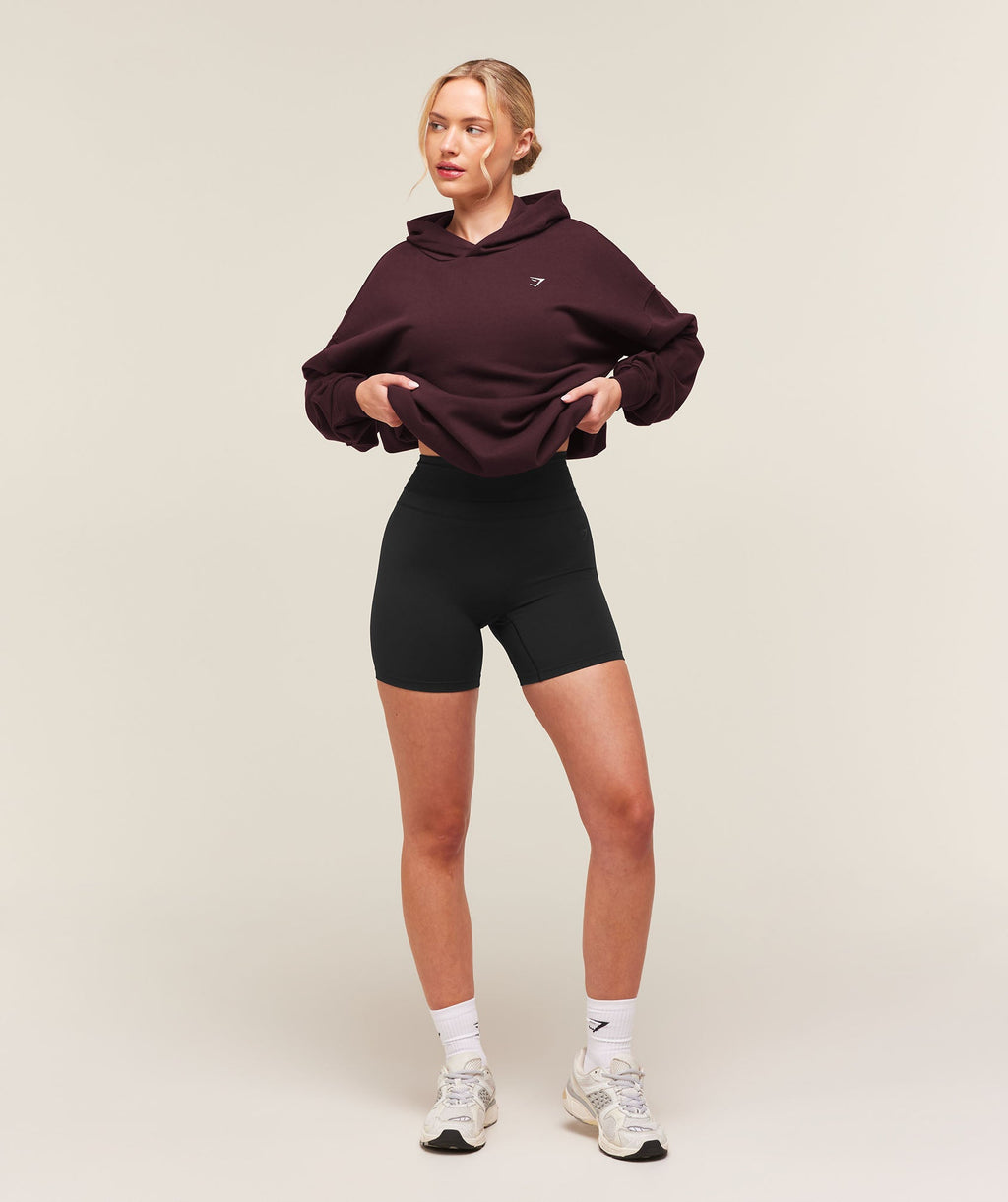 Training Oversized Fleece Hoodie - Cherry Purple — imagem 5
