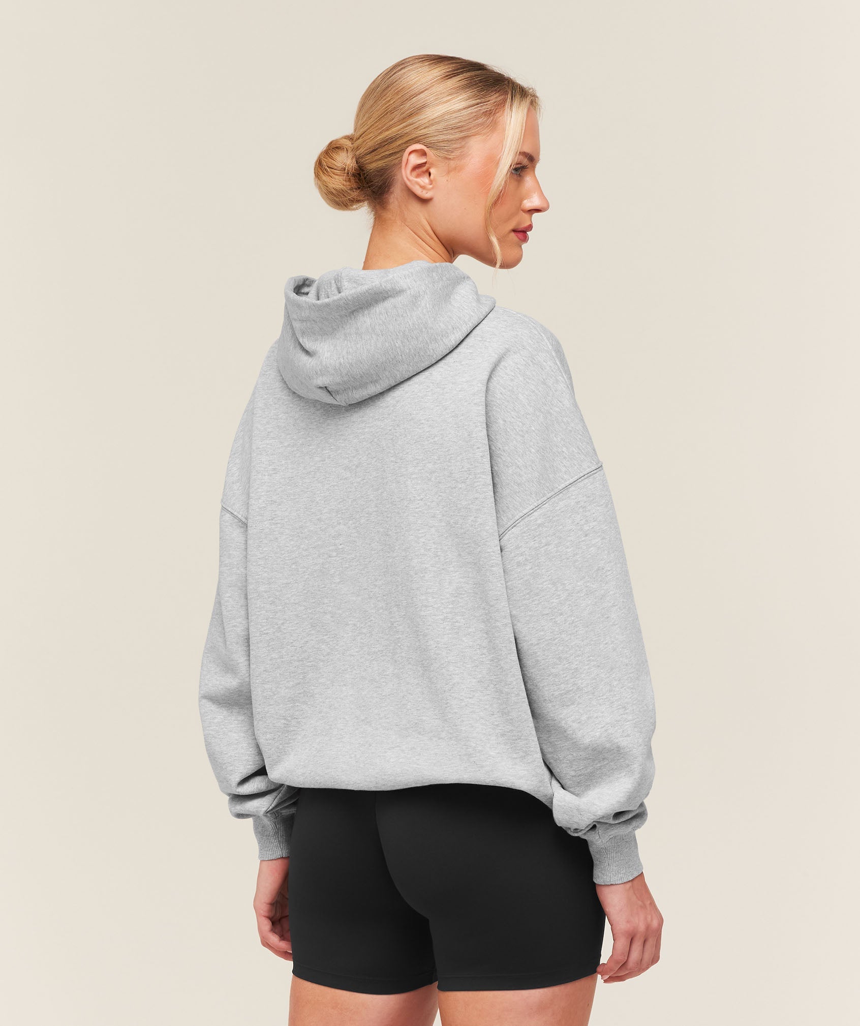 Training Oversized Fleece Hoodie - Light Grey Core Marl — imagem 2