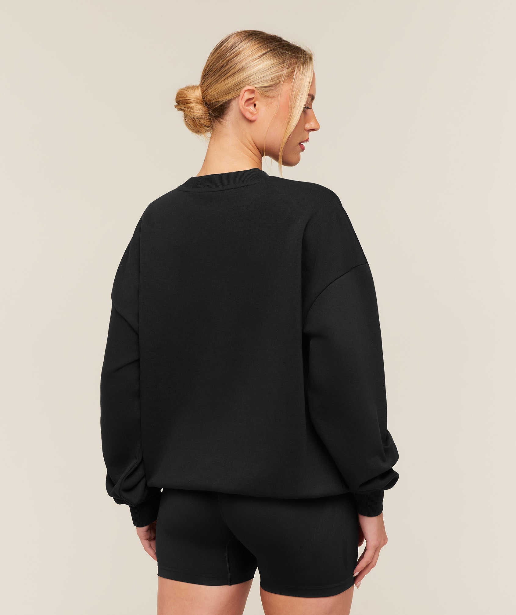 Training Oversized Fleece Sweatshirt - Black — imagem 2