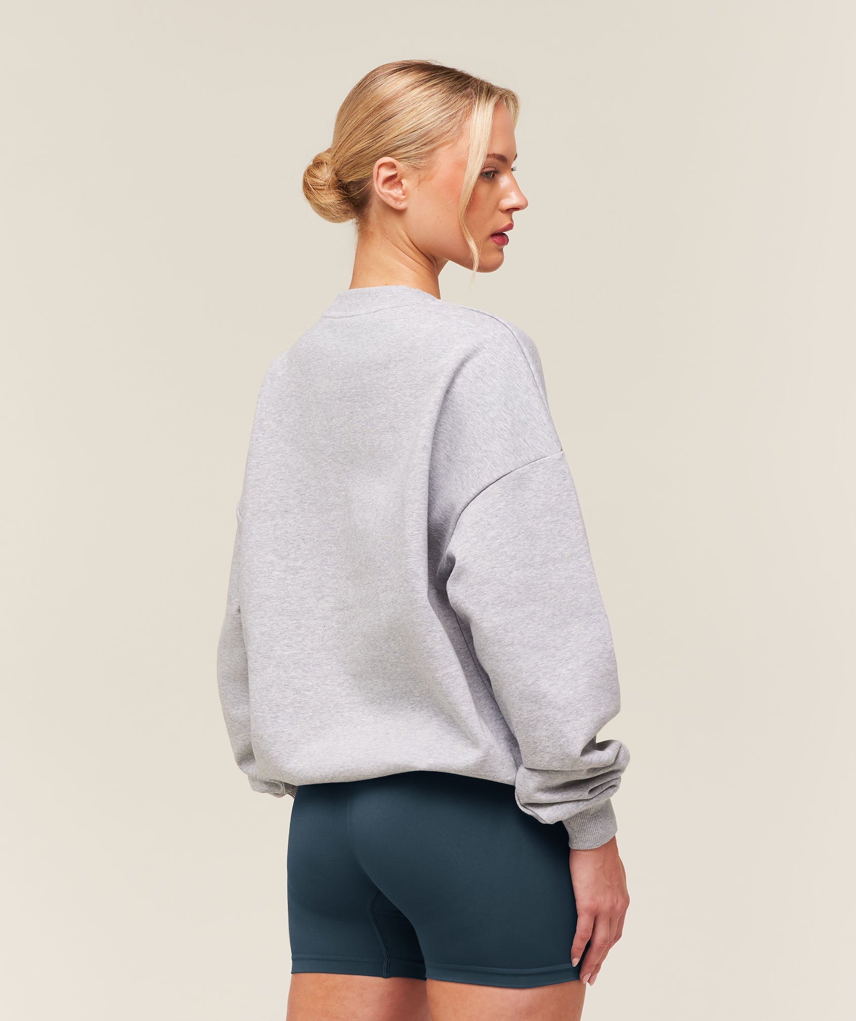 Training Oversized Fleece Sweatshirt - Light Grey Core Marl — imagem 2