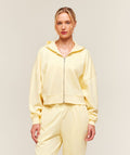 Training Oversized Boxy Zip Through Hoodie - Butter Yellow — imagem 1