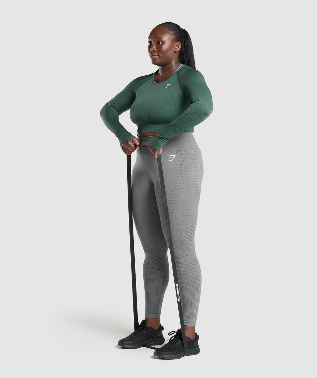 Vital Crop Top - Dark Green Marl — imagem 4